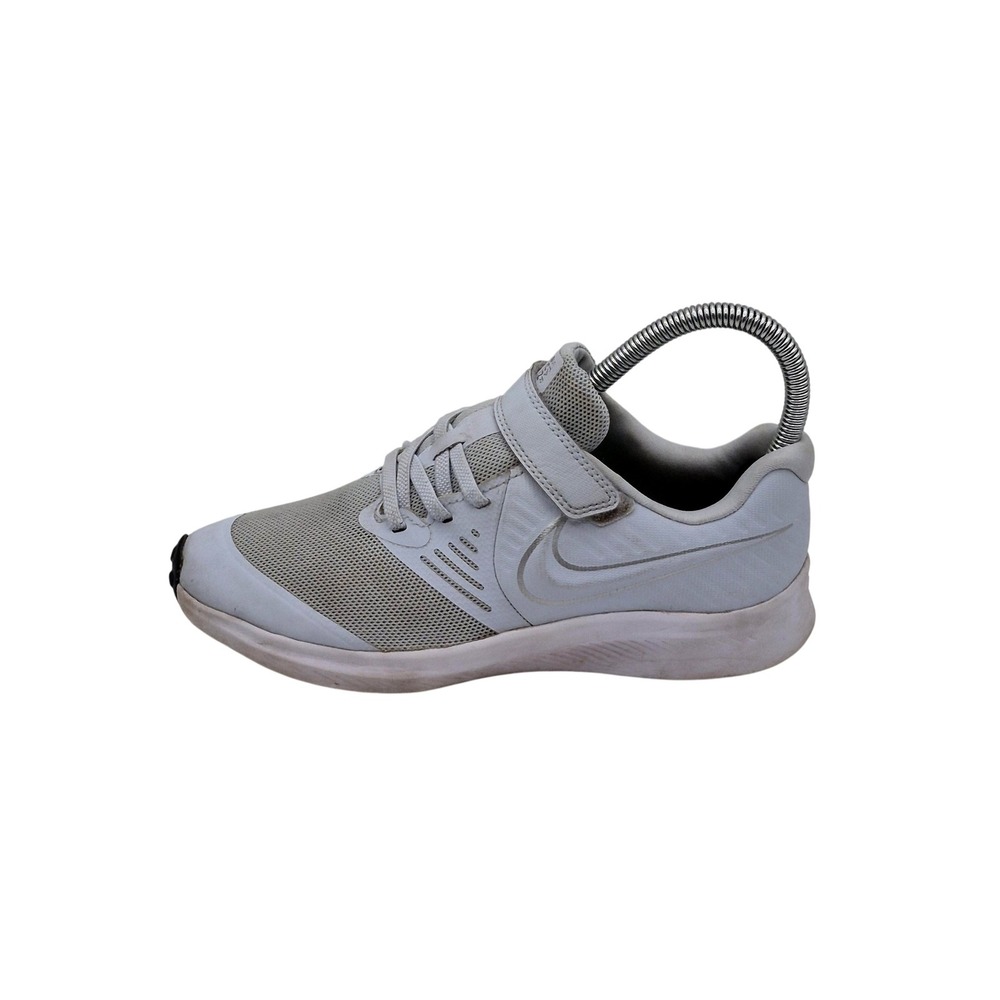 Nike Star Runner 2 Shoes Youth Size 3Y White Gray Running Sneakers AT1801-401